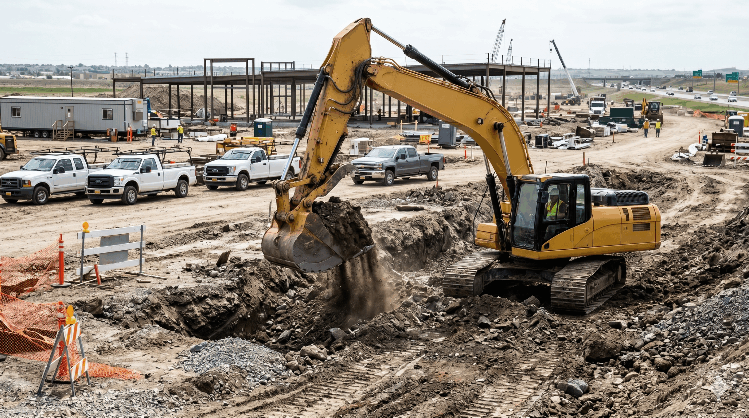 Organized equipment yard